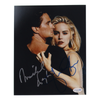 Michael Douglas & Sharon Stone Signed "Basic Instinct" 8x10 Photo (ACOA) at PristineAuction.com