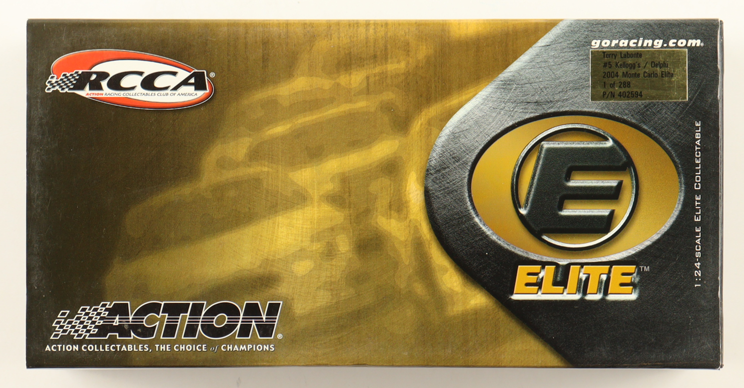 Terry Labonte LE #5 Kellog's Delphi - 2004 Monte Carlo Elite 1:24 Scale Diecast Car at PristineAuction.com Terry Labonte LE #5 Kellog's Delphi - 2004 Monte Carlo Elite 1:24 Scale Diecast Car at PristineAuction.com