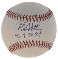 Mike Witt Signed OML Baseball Inscribed "Perfect Game 9/30/84" (Beckett) at PristineAuction.com