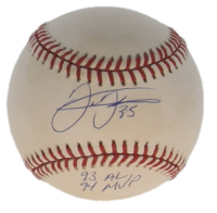 Frank Thomas Signed OAL Baseball Inscribed "93 94 AL MVP" (PSA) at PristineAuction.com