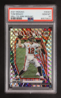 Tom Brady 2021 Panini Mosaic Will to Win Mosaic #1 (PSA 10) at PristineAuction.com