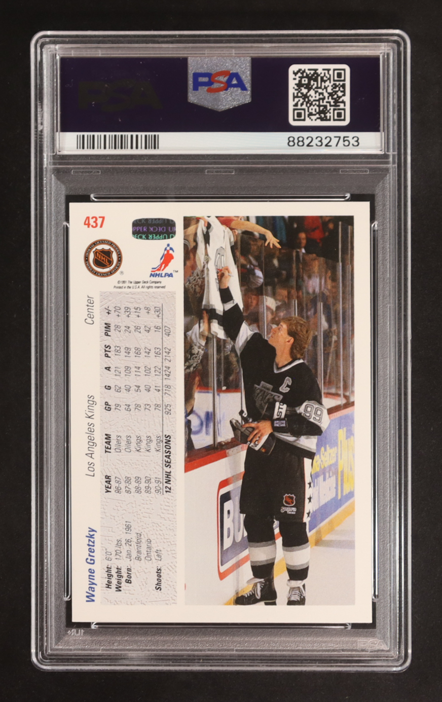 Wayne Gretzky 1991-92 Upper Deck #437 (PSA 10) at PristineAuction.com Wayne Gretzky 1991-92 Upper Deck #437 (PSA 10) at PristineAuction.com