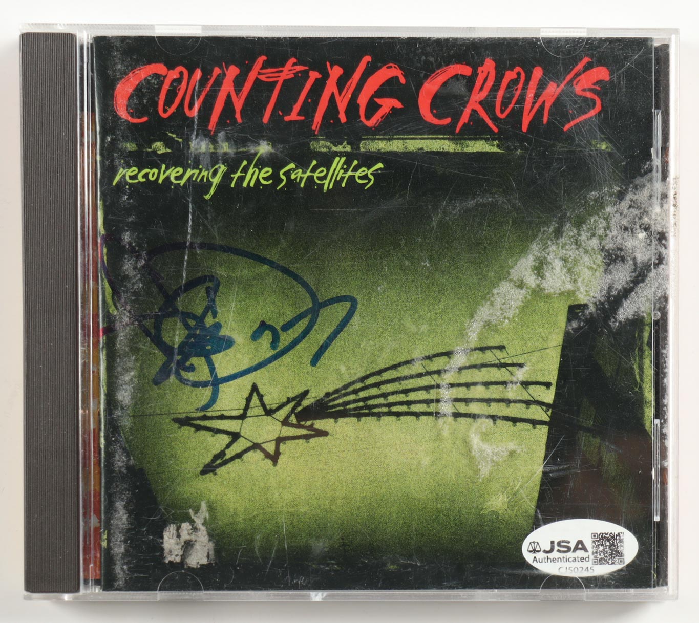 Adam Duritz Signed "Recovering The Satellites " Counting Crows CD Booklet (JSA) at PristineAuction.com Adam Duritz Signed "Recovering The Satellites " Counting Crows CD Booklet (JSA) at PristineAuction.com