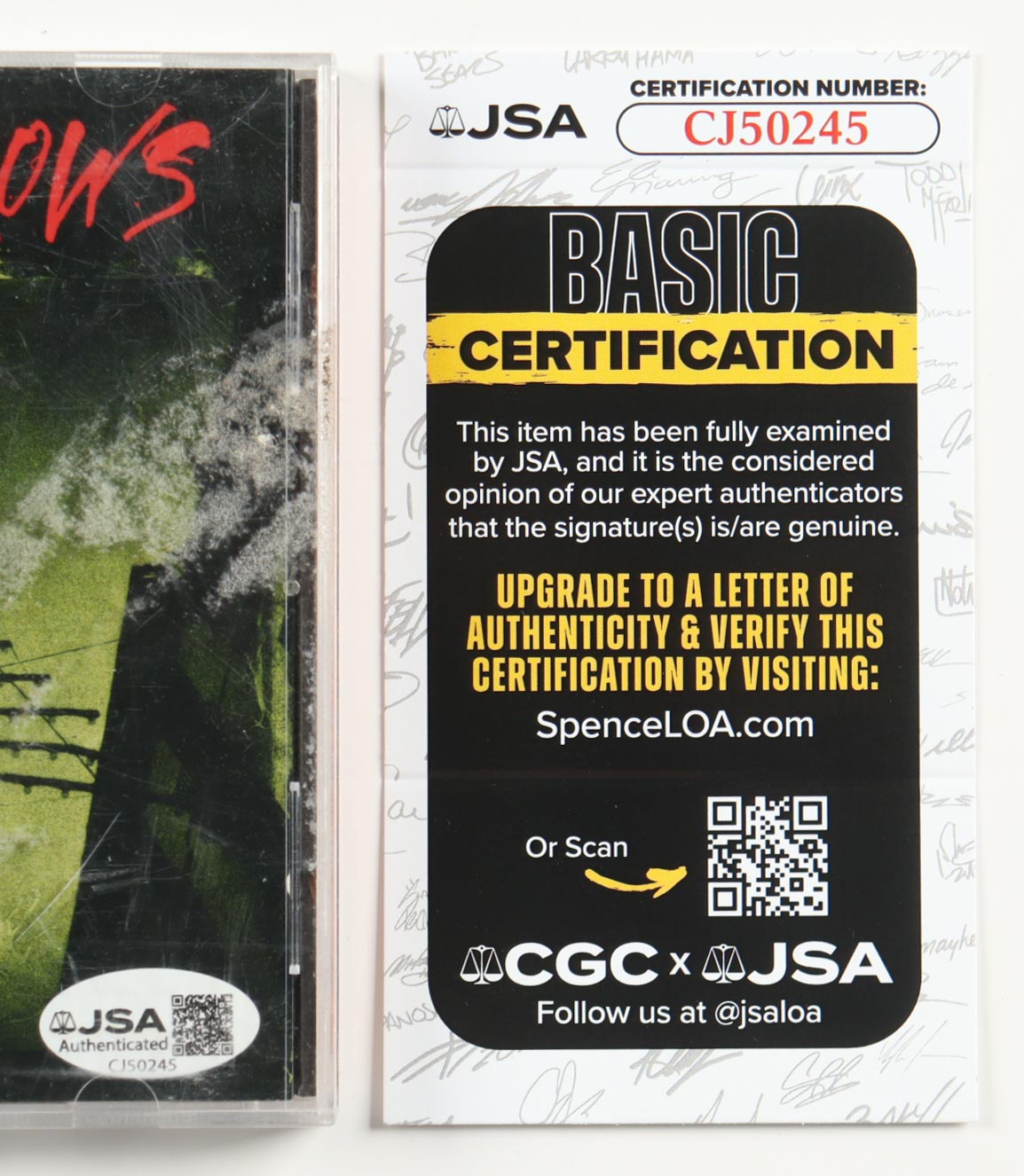 Adam Duritz Signed "Recovering The Satellites " Counting Crows CD Booklet (JSA) at PristineAuction.com Adam Duritz Signed "Recovering The Satellites " Counting Crows CD Booklet (JSA) at PristineAuction.com