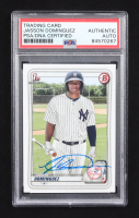 Jasson Dominguez Signed 2020 Topps Bowman #BP-8 RC (PSA) at PristineAuction.com