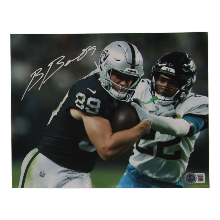 Brock Bowers Signed Raiders 8x10 Photo (Beckett) at PristineAuction.com Brock Bowers Signed Raiders 8x10 Photo (Beckett) at PristineAuction.com