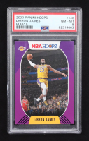 Lebron James 2020-21 Panini NBA Hoops Purple #146 (PSA 8) at PristineAuction.com