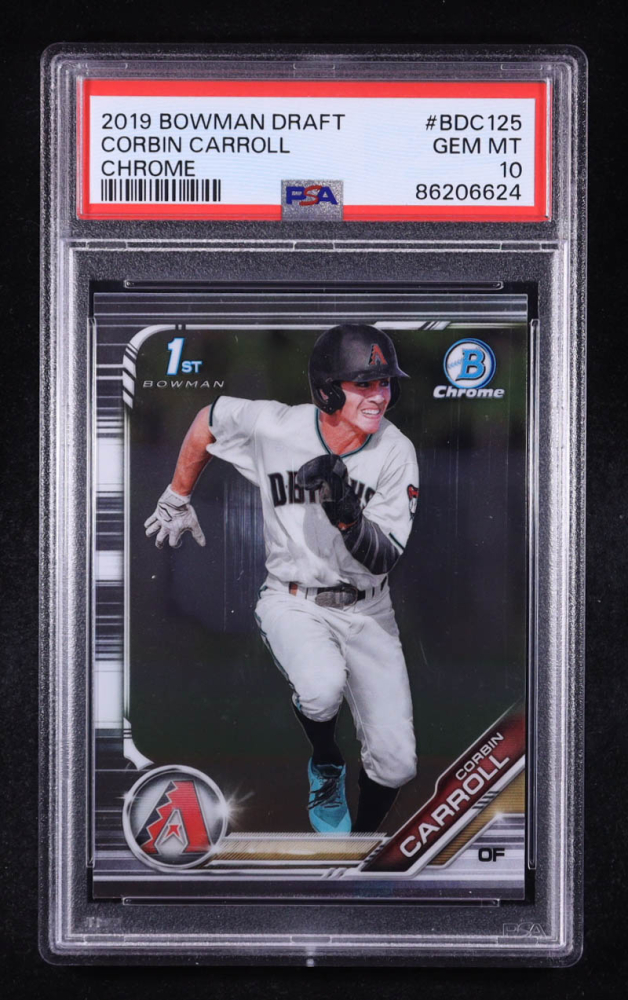 Corbin Carroll 2019 Bowman Chrome Draft #BDC125 RC (PSA 10)