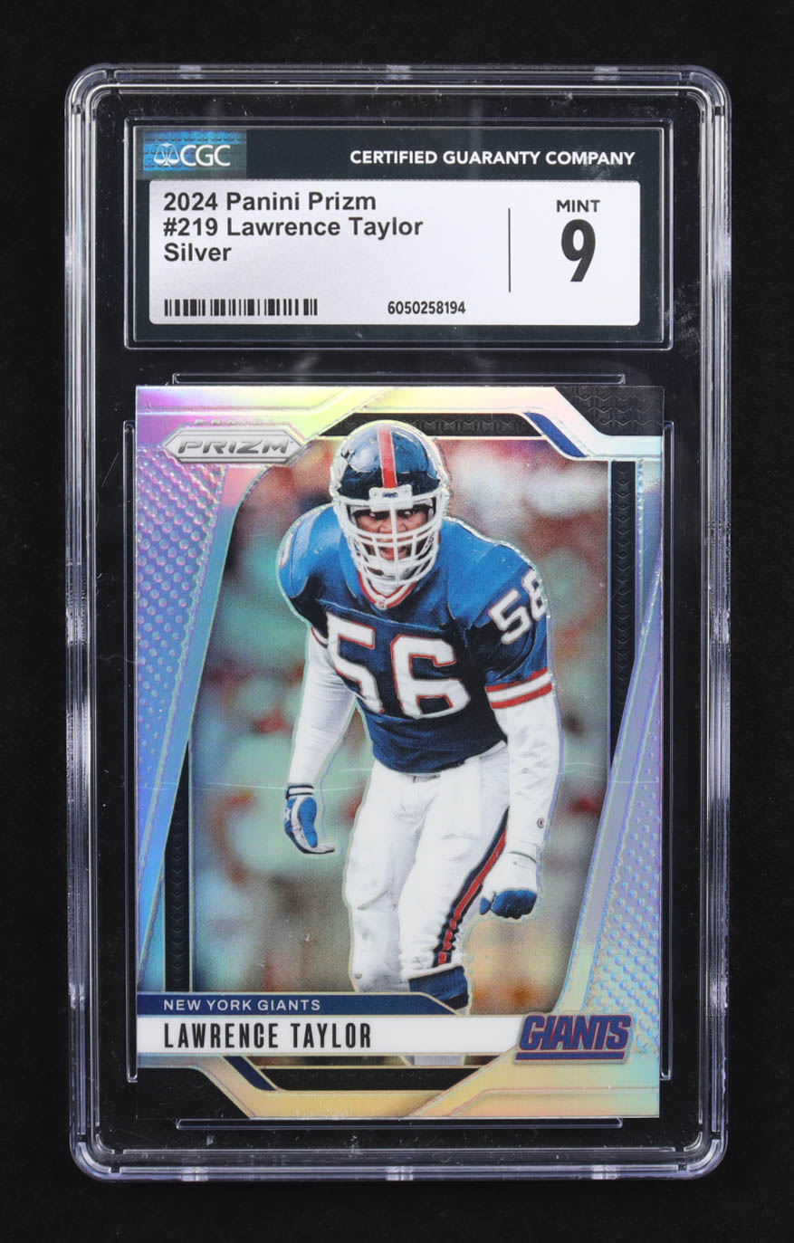 Lawrence Taylor 2024 Panini Prizm Silver #219 (CGC 9) at PristineAuction.com Lawrence Taylor 2024 Panini Prizm Silver #219 (CGC 9) at PristineAuction.com