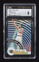 Stephen Curry 2020-21 Panini Donruss Optic T-Minus 3...2..1 Holo #1 (CSG 9) at PristineAuction.com
