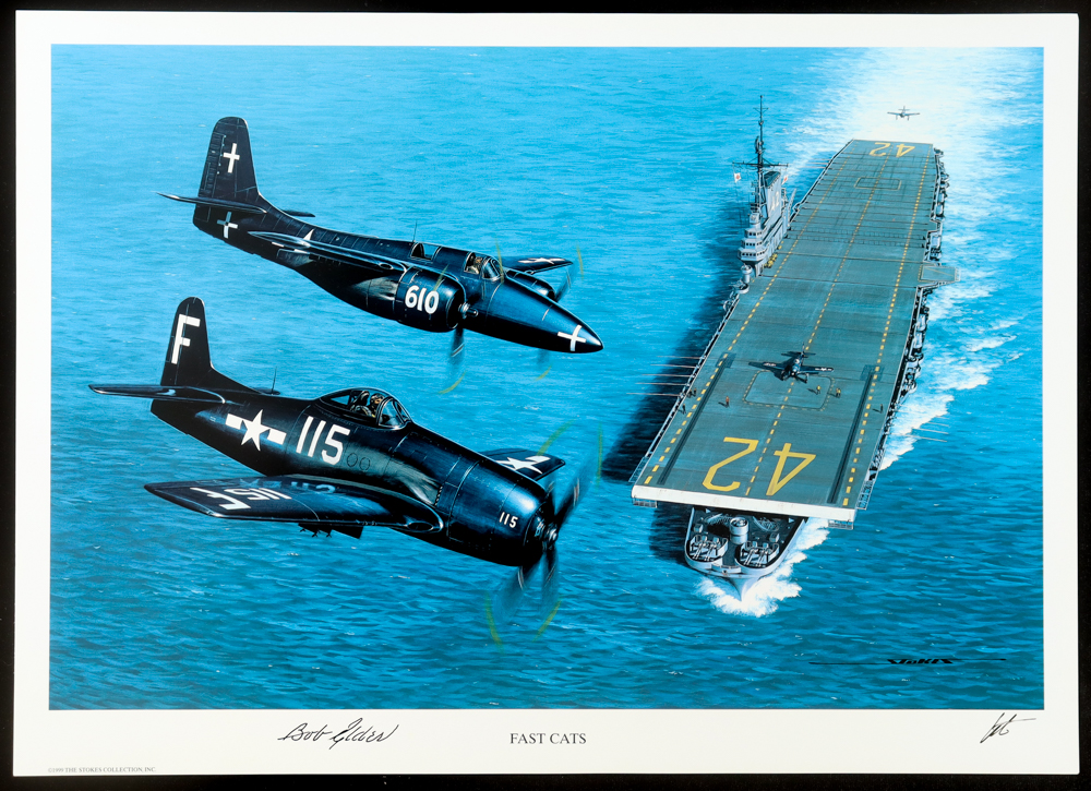 Robert M. Elder Signed Stan Stokes "Fast Cats" Lithograph (AIV) at PristineAuction.com Robert M. Elder Signed Stan Stokes "Fast Cats" Lithograph (AIV) at PristineAuction.com