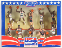 1992 Starting Lineup Team "Dream Team" USA Basketball Players Action Figure Set with Michael Jordan, Magic Johnson & Larry Bird at PristineAuction.com