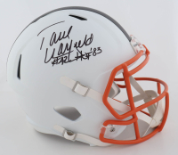 Paul Warfield Signed Browns Full-Size Matte White Speed Helmet Inscribed "HOF '83" (Beckett) at PristineAuction.com