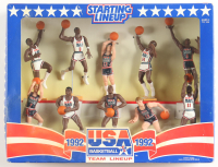 1992 Starting Lineup Team "Dream Team" USA Basketball Players Action Figure Set with Michael Jordan, Magic Johnson & Larry Bird at PristineAuction.com