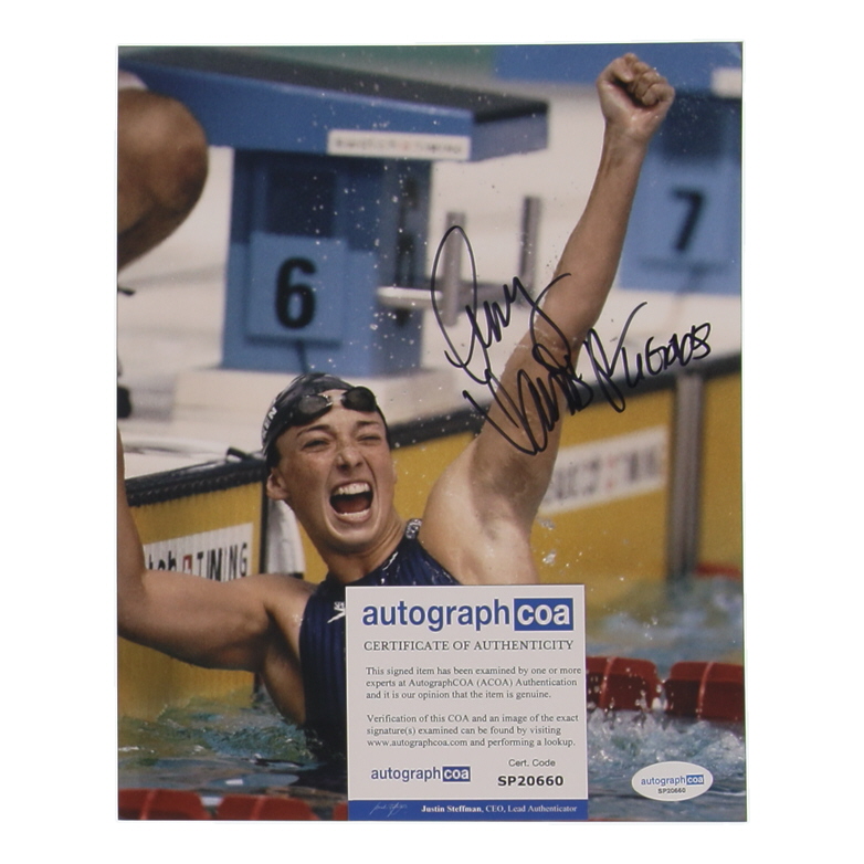 Amy Van Dyken Signed Team USA 8x10 Photo Inscribed "6 Golds" (ACOA) at PristineAuction.com Amy Van Dyken Signed Team USA 8x10 Photo Inscribed "6 Golds" (ACOA) at PristineAuction.com