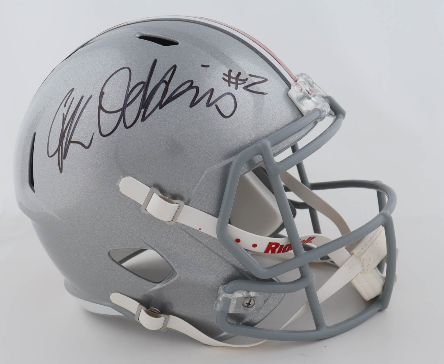 J.K. Dobbins Signed Ohio State Buckeyes Full-Size Speed Helmet (JSA & Dobbins) at PristineAuction.com J.K. Dobbins Signed Ohio State Buckeyes Full-Size Speed Helmet (JSA & Dobbins) at PristineAuction.com
