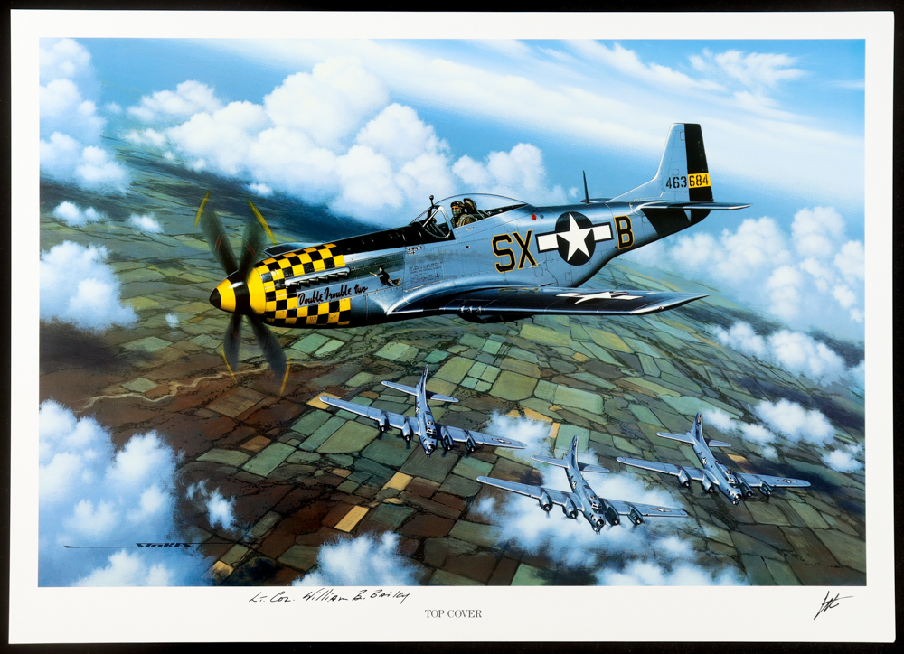 William B. Bailey Signed Stan Stokes "Top Cover" Lithograph Inscribed "Lt. Col." (AIV) at PristineAuction.com William B. Bailey Signed Stan Stokes "Top Cover" Lithograph Inscribed "Lt. Col." (AIV) at PristineAuction.com
