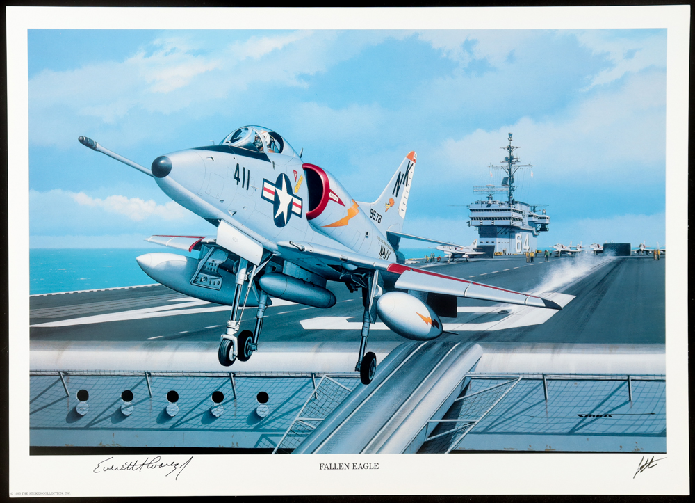 Everett Alvarez Signed Stan Stokes "Fallen Eagle" Lithograph (AIV) at PristineAuction.com Everett Alvarez Signed Stan Stokes "Fallen Eagle" Lithograph (AIV) at PristineAuction.com