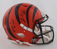 Logan Wilson Signed Bengals Full-Size Authentic On-Field Speed Helmet Inscribed "Welcome to the Jungle! " (Beckett) at PristineAuction.com