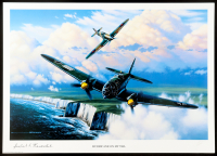 Herbert E. Knaebel Signed Stan Stokes "Hurricane On My Tail" Lithograph (AIV) at PristineAuction.com