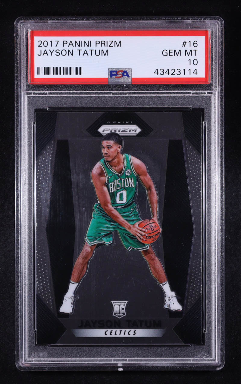 Jayson Tatum 2017-18 Panini Prizm #16 RC (PSA 10) at PristineAuction.com Jayson Tatum 2017-18 Panini Prizm #16 RC (PSA 10) at PristineAuction.com