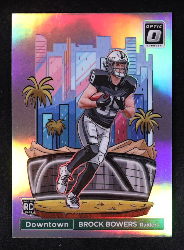 Brock Bowers 2024 Donruss Optic Uptowns #8 RC at PristineAuction.com Brock Bowers 2024 Donruss Optic Uptowns #8 RC at PristineAuction.com