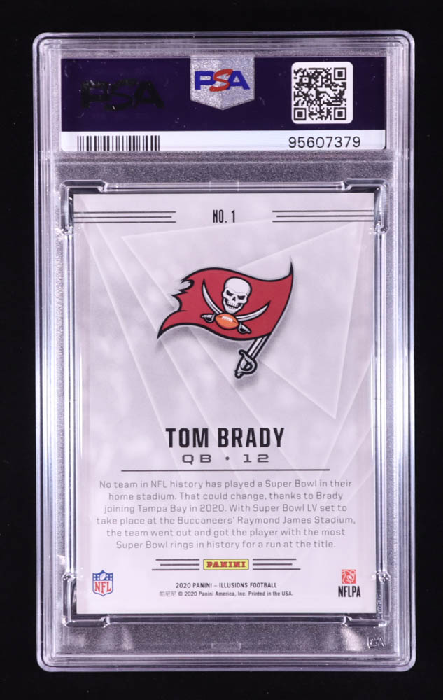 Tom Brady Signed 2020 Panini Illusions #1 (PSA 10 | Auto 10) at PristineAuction.com Tom Brady Signed 2020 Panini Illusions #1 (PSA 10 | Auto 10) at PristineAuction.com