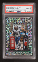 Rob Gronkowski 2023 Donruss Optic International Downtown! #2 (PSA 10) at PristineAuction.com