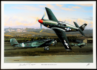 Michael T. Russo Signed Stan Stokes "The First Mustang Ace" Lithograph (AIV) at PristineAuction.com