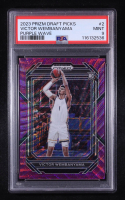 Victor Wembanyama 2023-24 Panini Prizm Draft Picks Prizms Purple Wave #2 RC (PSA 9) at PristineAuction.com