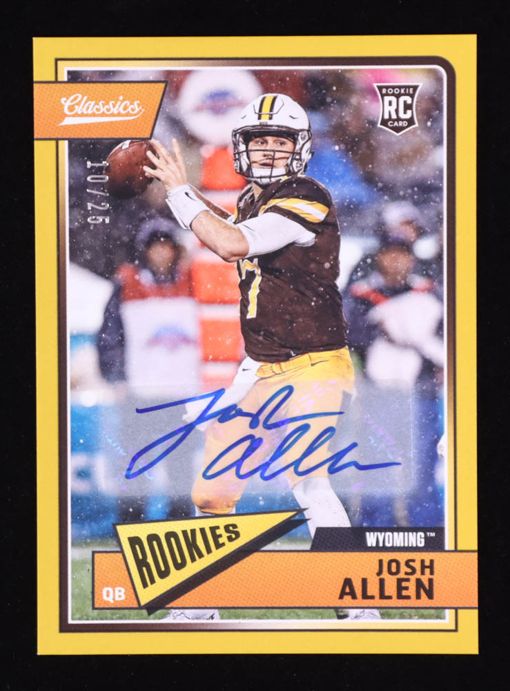 Josh Allen 2018 Classics Significant Signatures Gold #207 #10/25 RC at PristineAuction.com Josh Allen 2018 Classics Significant Signatures Gold #207 #10/25 RC at PristineAuction.com