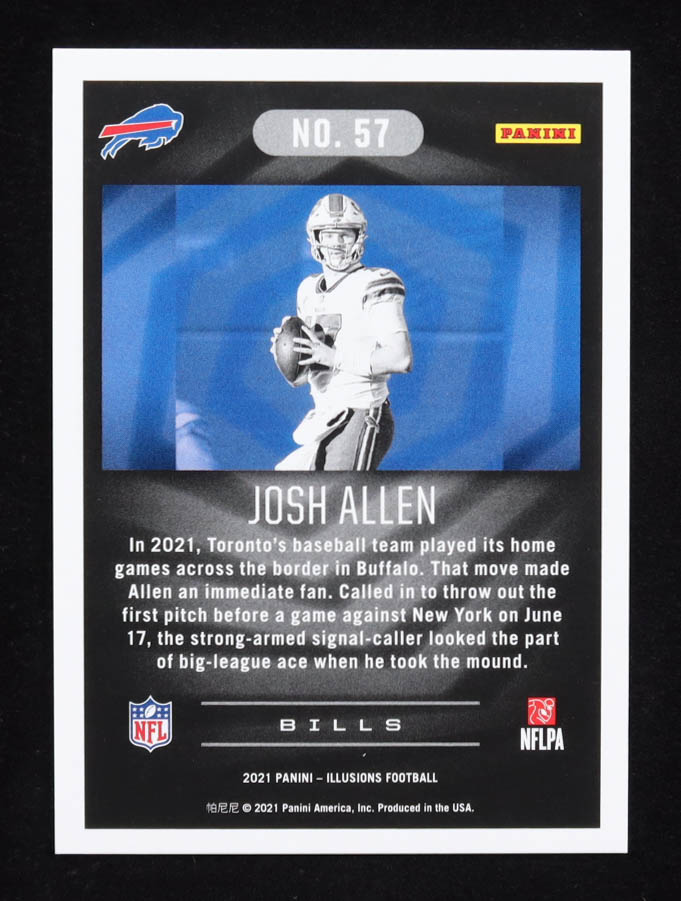 Josh Allen 2021 Panini Illusions #57 #169/499 at PristineAuction.com Josh Allen 2021 Panini Illusions #57 #169/499 at PristineAuction.com