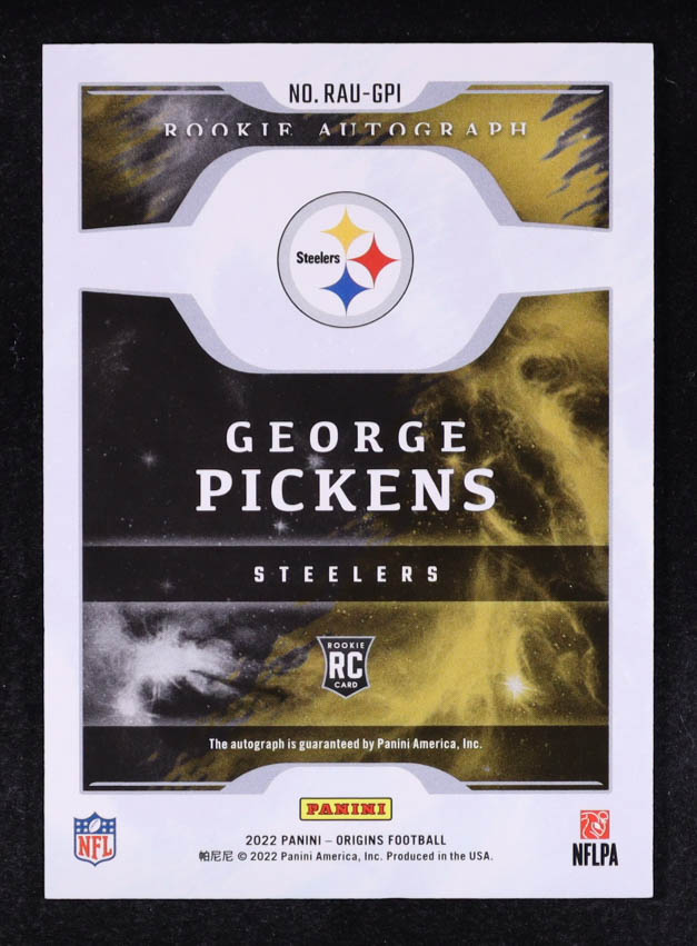 George Pickens 2022 Panini Origins Rookie Autographs #18 RC at PristineAuction.com George Pickens 2022 Panini Origins Rookie Autographs #18 RC at PristineAuction.com