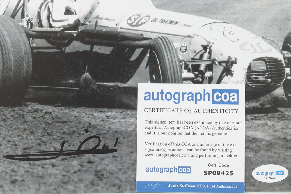 Mario Andretti Signed 8x10 Photo (ACOA) at PristineAuction.com Mario Andretti Signed 8x10 Photo (ACOA) at PristineAuction.com
