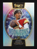 Jayden Daniels 2024 Panini Prizm Select Neon Icons #13 RC at PristineAuction.com