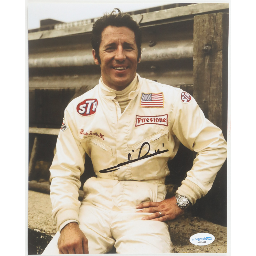 Mario Andretti Signed 8x10 Photo (ACOA) at PristineAuction.com