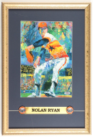 Nolan Ryan Signed Custom Framed Neiman Art Print (PSA) at PristineAuction.com