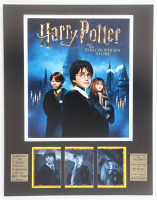 "Harry Potter and the Philosopher's Stone" 11x14 Custom Matted 2001 Panini (3) Sticker Display at PristineAuction.com