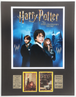 "Harry Potter and the Philosopher's Stone" 11x14 Custom Matted 2001 Panini (2) Sticker Display at PristineAuction.com
