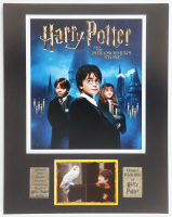 "Harry Potter and the Philosopher's Stone" 11x14 Custom Matted 2001 Harry & Hedwig Panini Sticker Display at PristineAuction.com