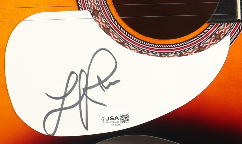 Lionel Richie Guitar with Signed Custom Cut Pickguard (JSA) at PristineAuction.com Lionel Richie Guitar with Signed Custom Cut Pickguard (JSA) at PristineAuction.com