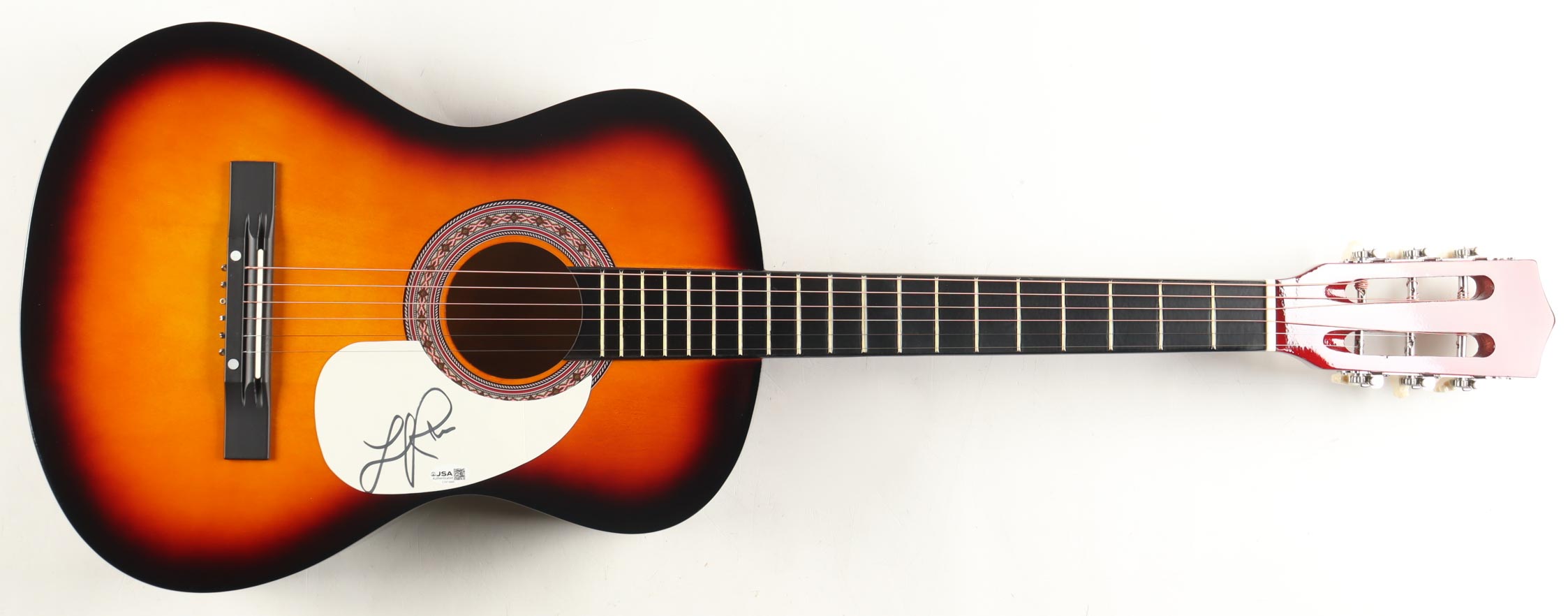 Lionel Richie Guitar with Signed Custom Cut Pickguard (JSA) at PristineAuction.com Lionel Richie Guitar with Signed Custom Cut Pickguard (JSA) at PristineAuction.com