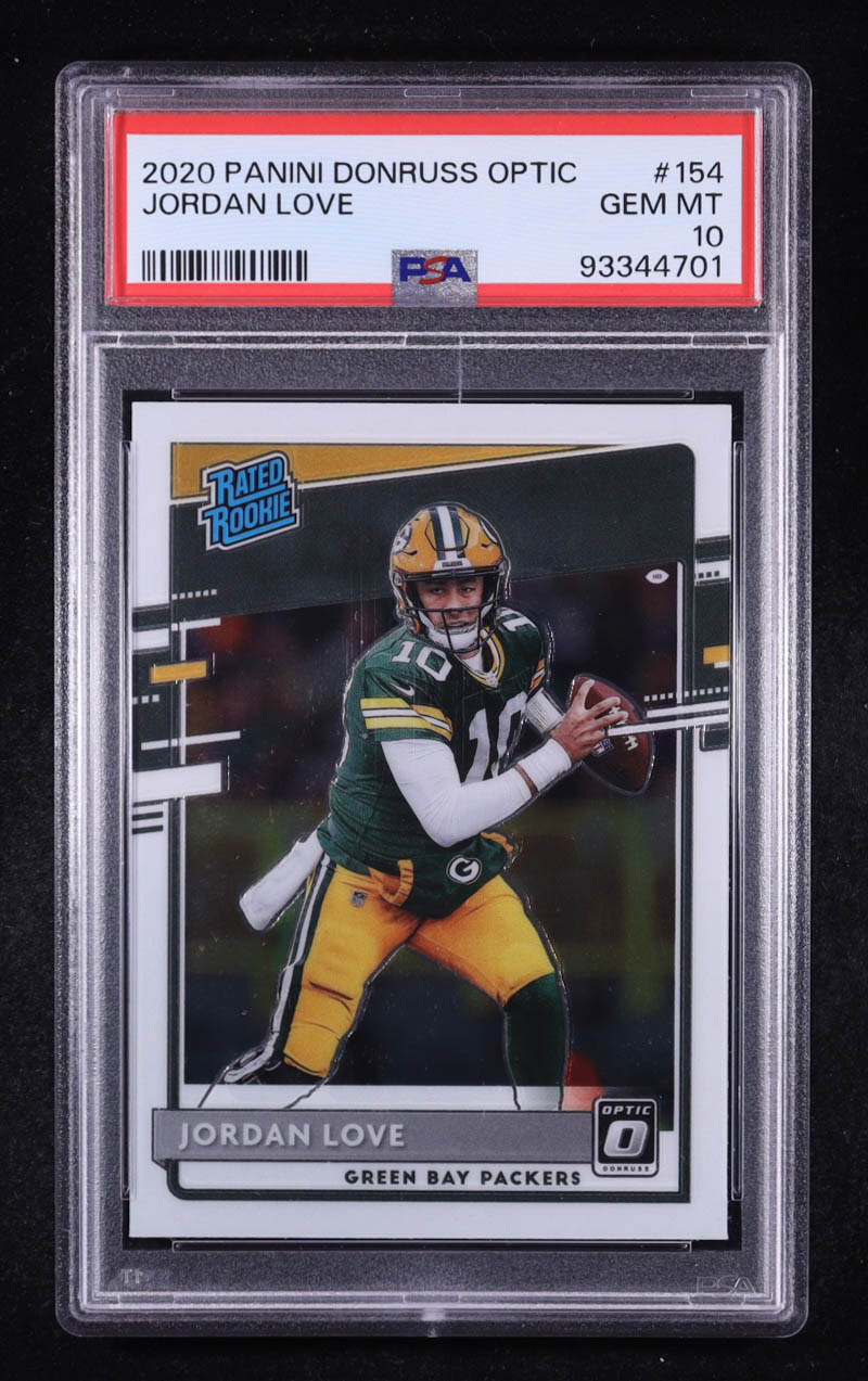 Jordan Love 2020 Donruss Optic #154 RR RC (PSA 10) at PristineAuction.com Jordan Love 2020 Donruss Optic #154 RR RC (PSA 10) at PristineAuction.com