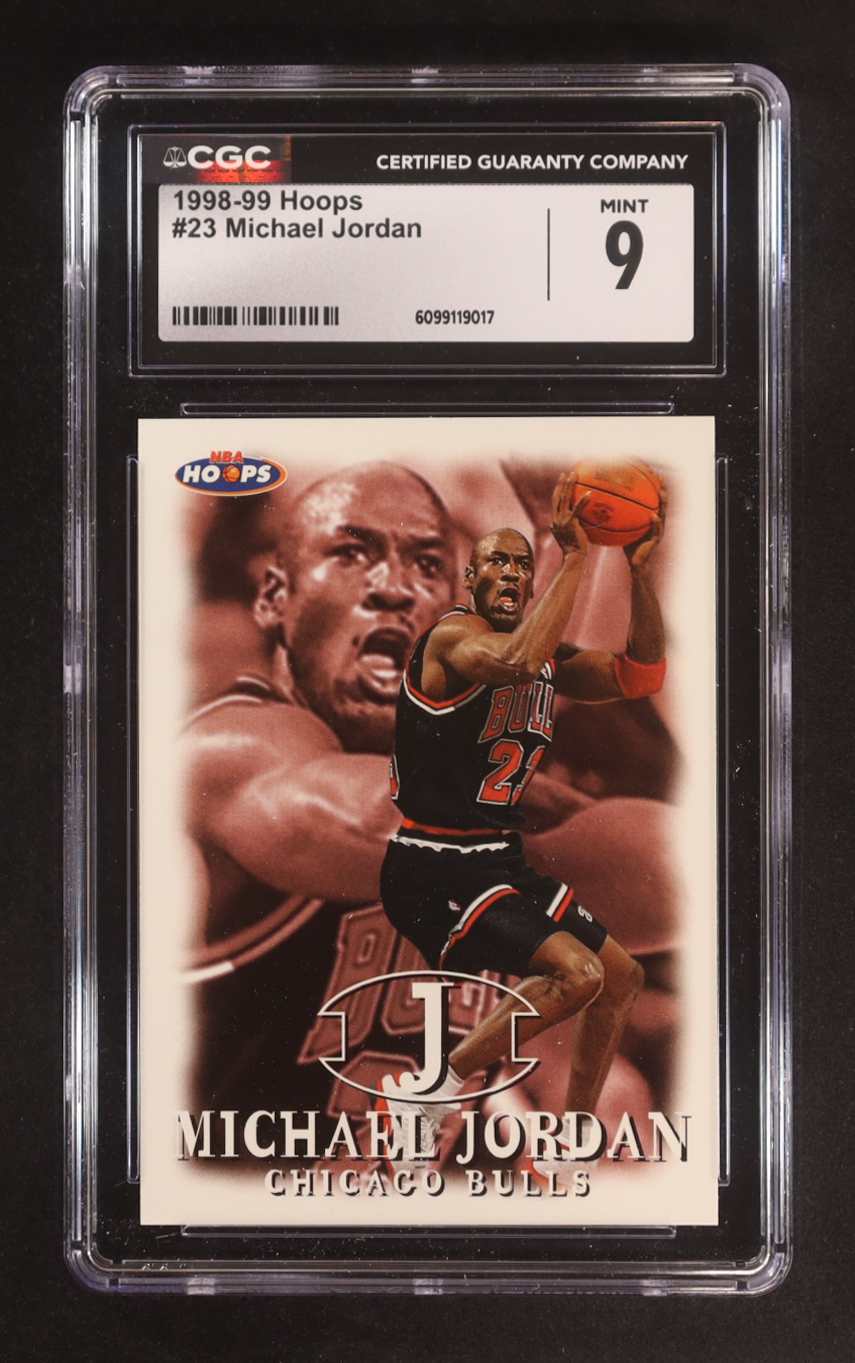Michael Jordan 1998-99 Hoops #23 (CGC 9) at PristineAuction.com Michael Jordan 1998-99 Hoops #23 (CGC 9) at PristineAuction.com