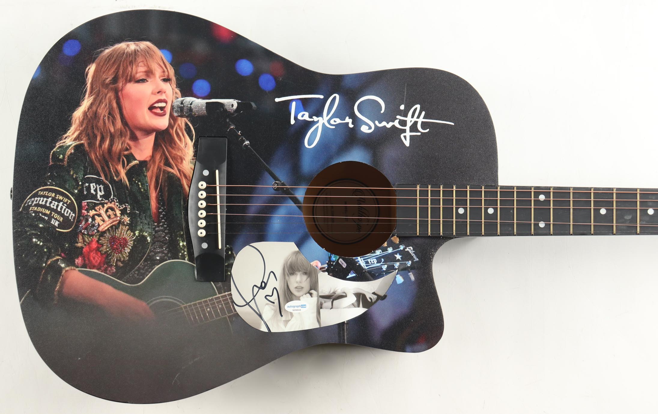 Taylor Swift Guitar with Signed Custom Insert Pickguard (ACOA) at PristineAuction.com Taylor Swift Guitar with Signed Custom Insert Pickguard (ACOA) at PristineAuction.com