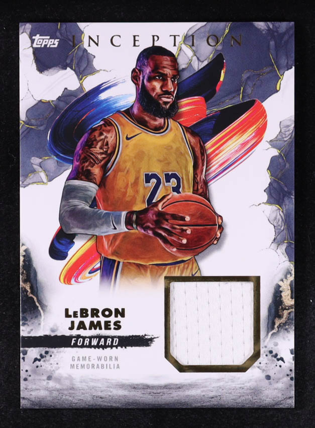 LeBron James 2024-25 Topps Inception Relics #RECLJ at PristineAuction.com LeBron James 2024-25 Topps Inception Relics #RECLJ at PristineAuction.com