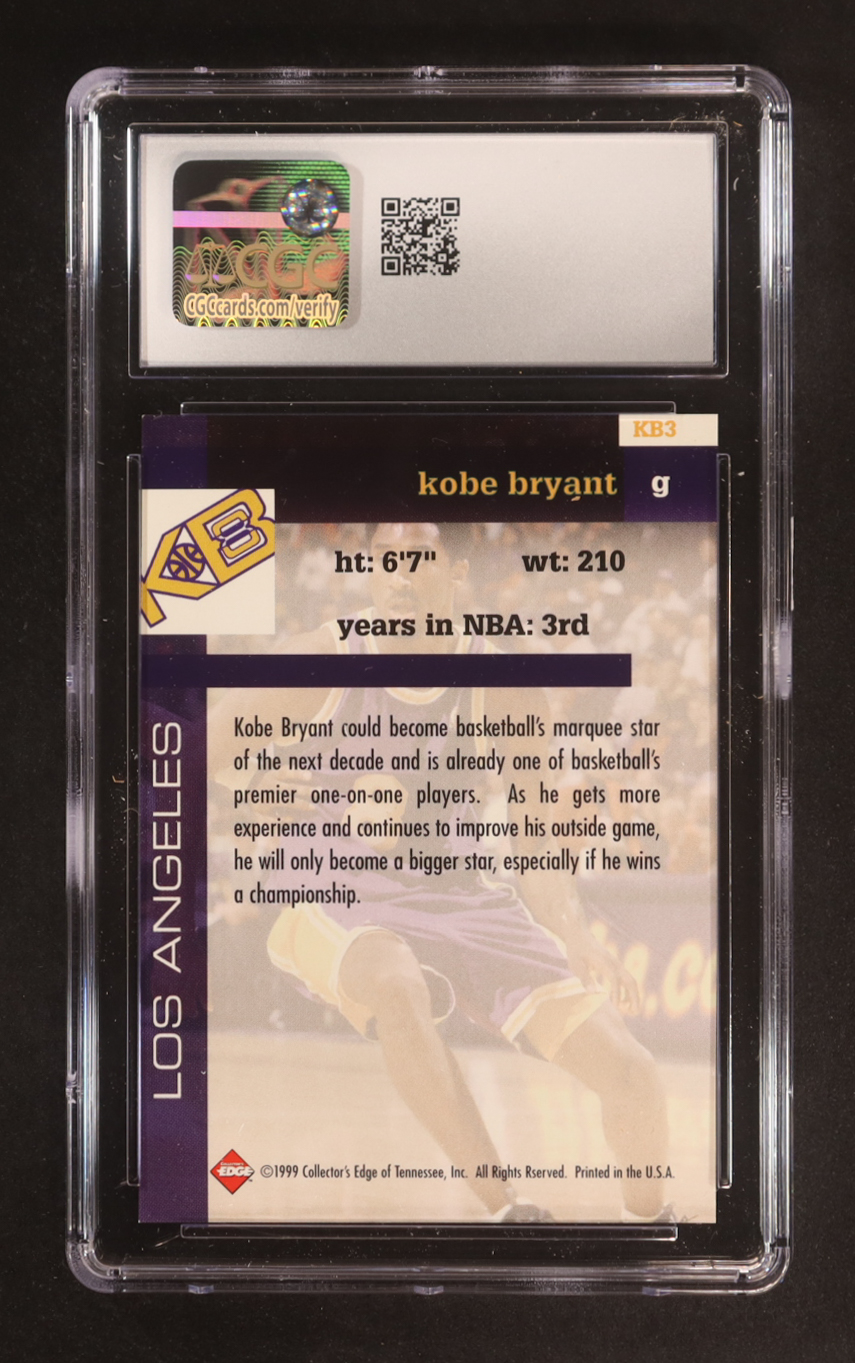 Kobe Bryant 1999 Collector's Edge KB8 #KB2 (CGC 8.5) at PristineAuction.com Kobe Bryant 1999 Collector's Edge KB8 #KB2 (CGC 8.5) at PristineAuction.com