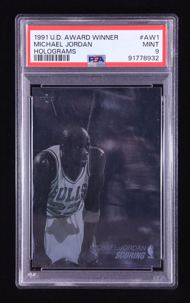 Michael Jordan 1991-92 Upper Deck Award Winner Holograms #AW1 Scoring Leader (PSA 9) at PristineAuction.com Michael Jordan 1991-92 Upper Deck Award Winner Holograms #AW1 Scoring Leader (PSA 9) at PristineAuction.com