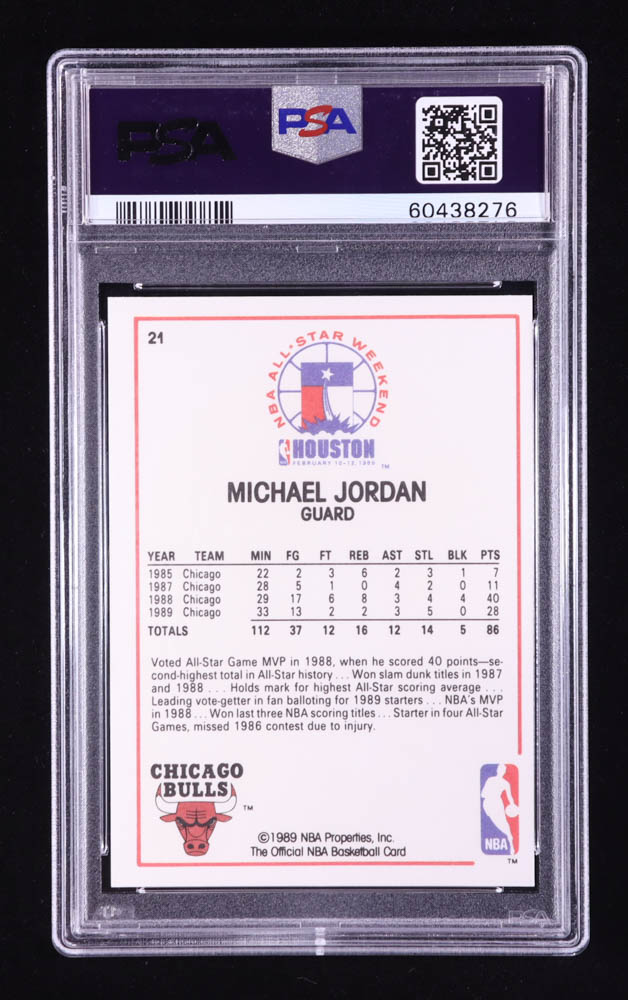 Michael Jordan 1989-90 Hoops #21 AS (PSA 9) at PristineAuction.com Michael Jordan 1989-90 Hoops #21 AS (PSA 9) at PristineAuction.com