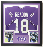 Jalen Reagor Signed Custom Framed Jersey Display with Photos (Beckett) at PristineAuction.com